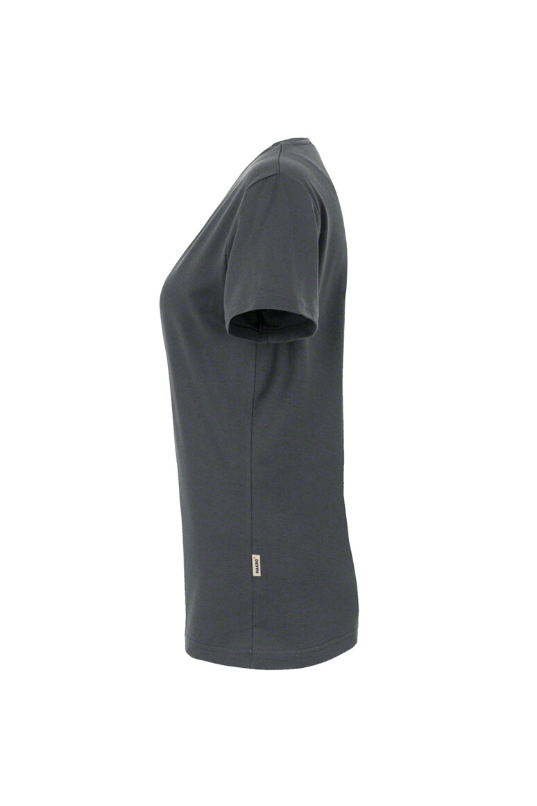 HAKRO Damen V-Shirt Mikralinar® anthrazit