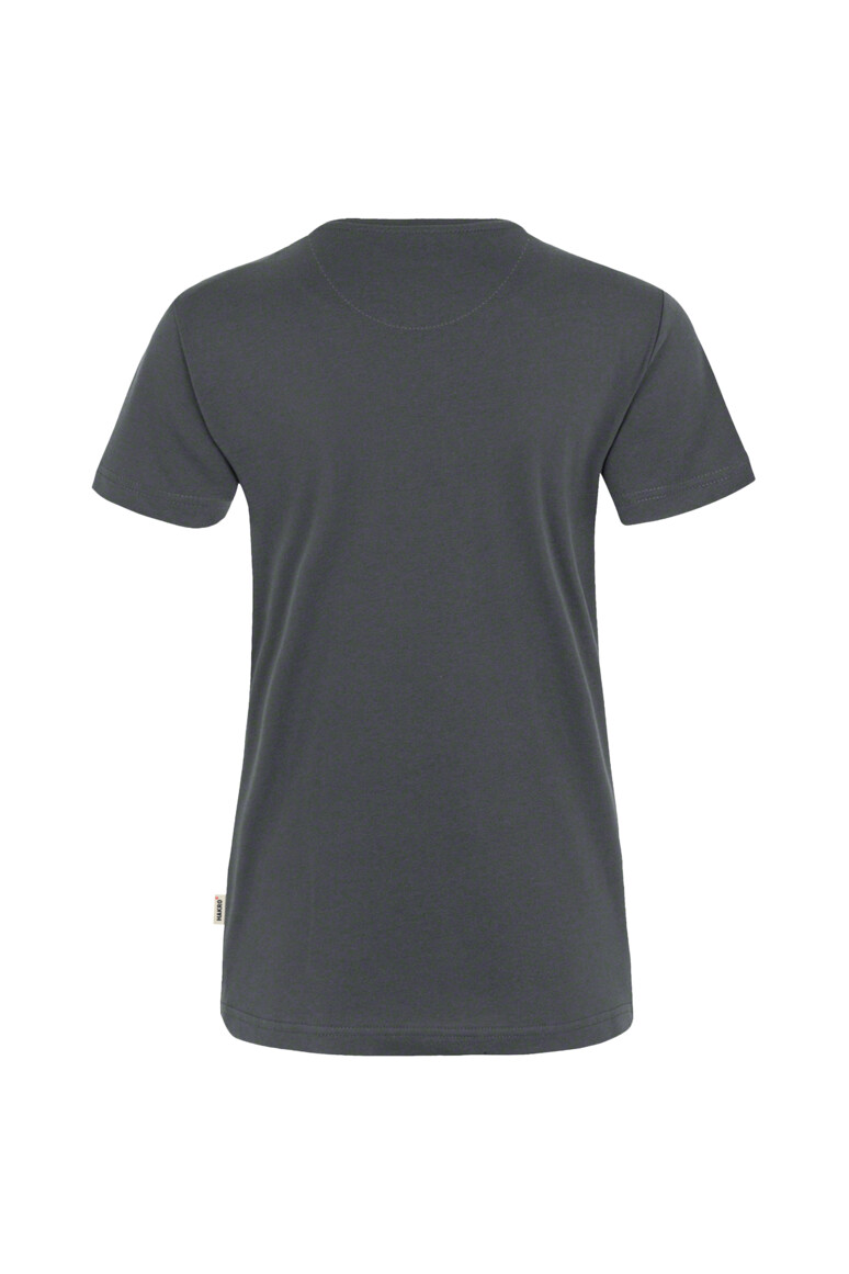 HAKRO Damen V-Shirt Mikralinar® anthrazit