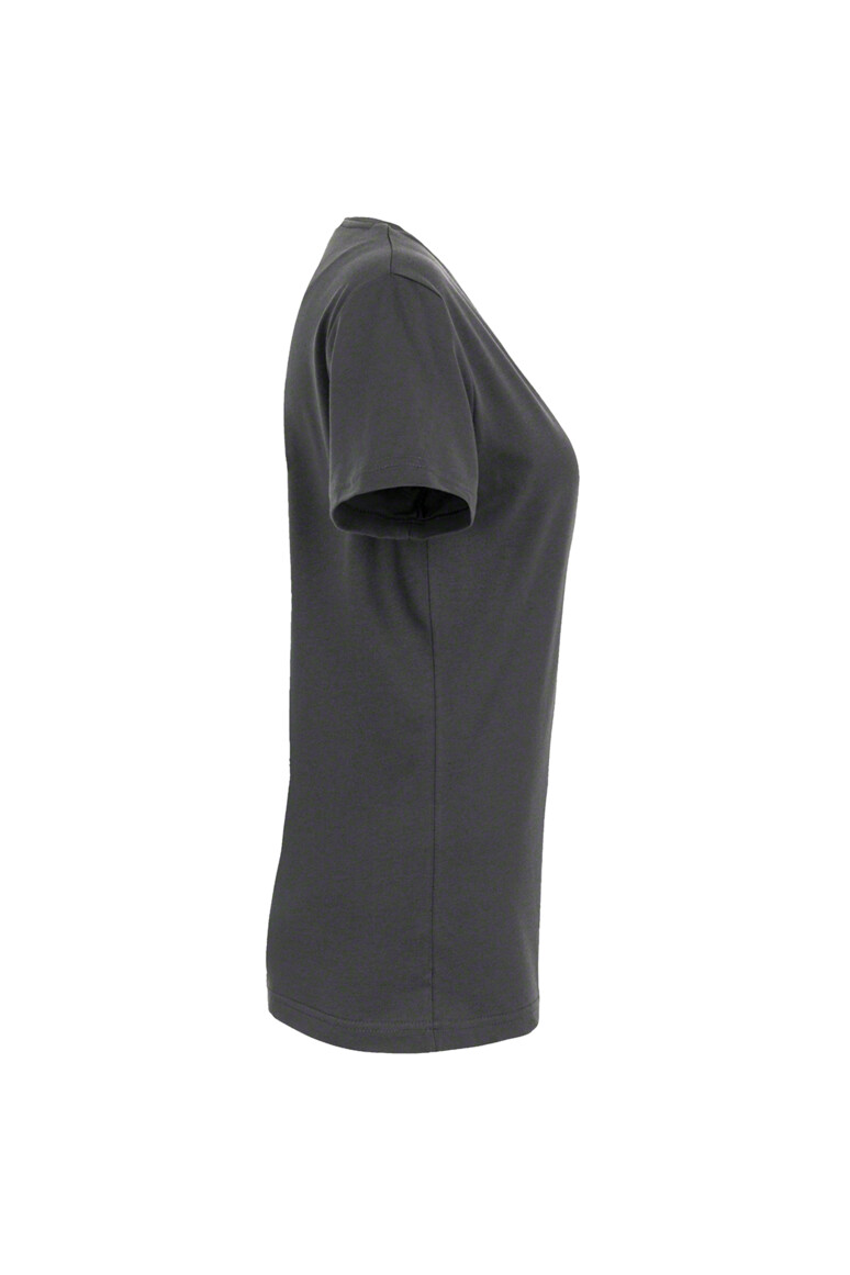 HAKRO Damen V-Shirt Mikralinar® anthrazit