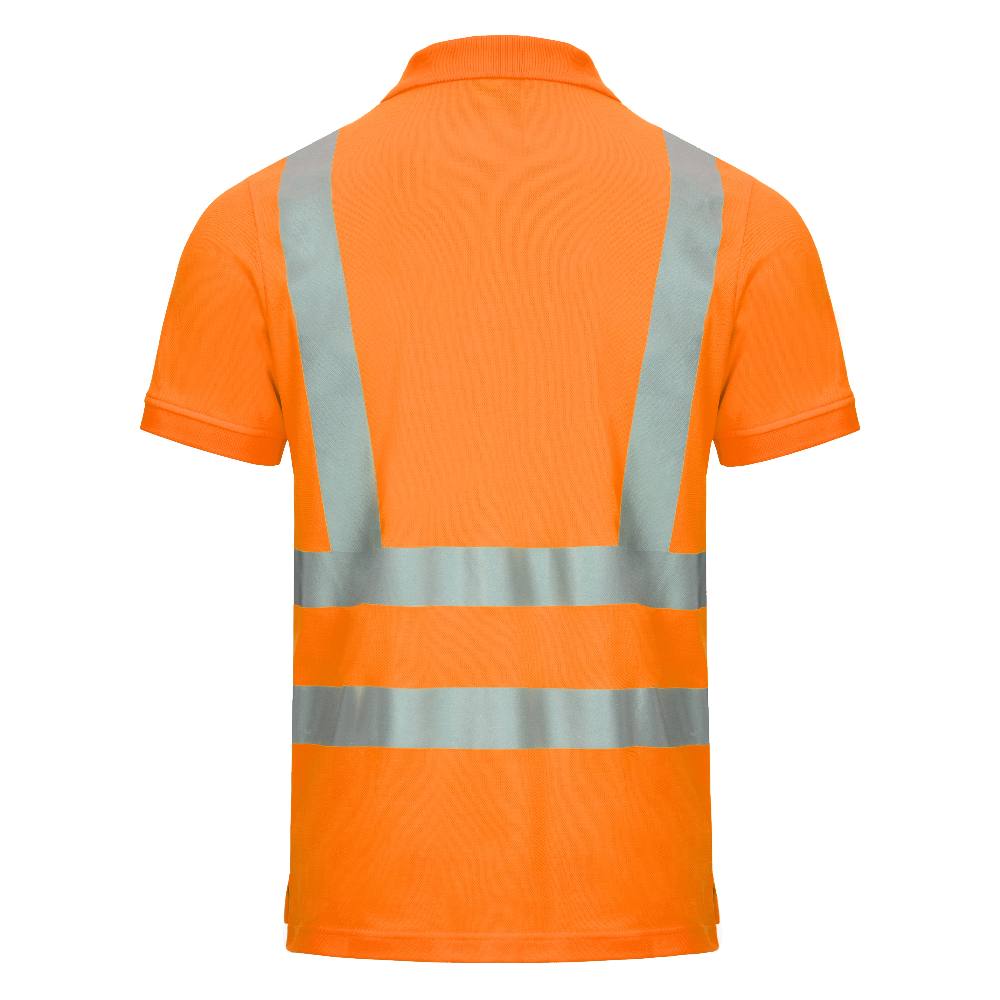 MOTION TEX VIZ Warnschutz-Poloshirt kurzarm warnorange