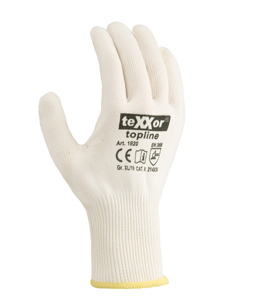 teXXor® topline Feinstrick-Handschuh BAUMWOLLE/NYLON beige