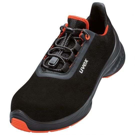 uvex 1 G2 Halbschuh schwarz orange S2 SRC Weite 10