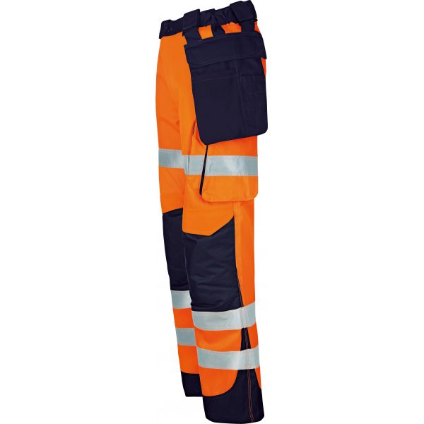 Warnschutz Kontrast Bundhose leuchtorange/marine vizwell