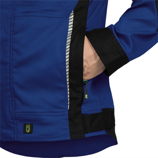 Jacke Flex-Line Leibwächter kornblau/schwarz 