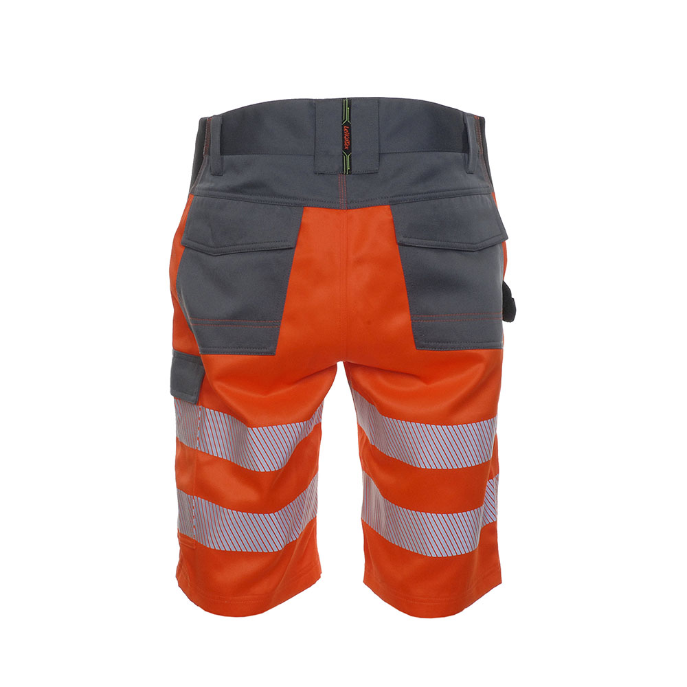 LeiKaTex® BRIGHT LINE Warnschutz Shorts EN ISO 20471 Klasse 1 • warnorange