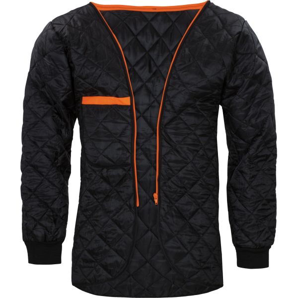 Vizwell Warnschutz Kontrast Parka 2 in 1 leuchtorange/marine (heraustrennbares Steppfutter)