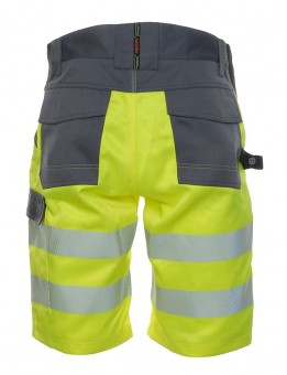 LeiKaTex® • BRIGHT LINE • SHORTS • EN ISO 20471 Klasse 1 • neongelb