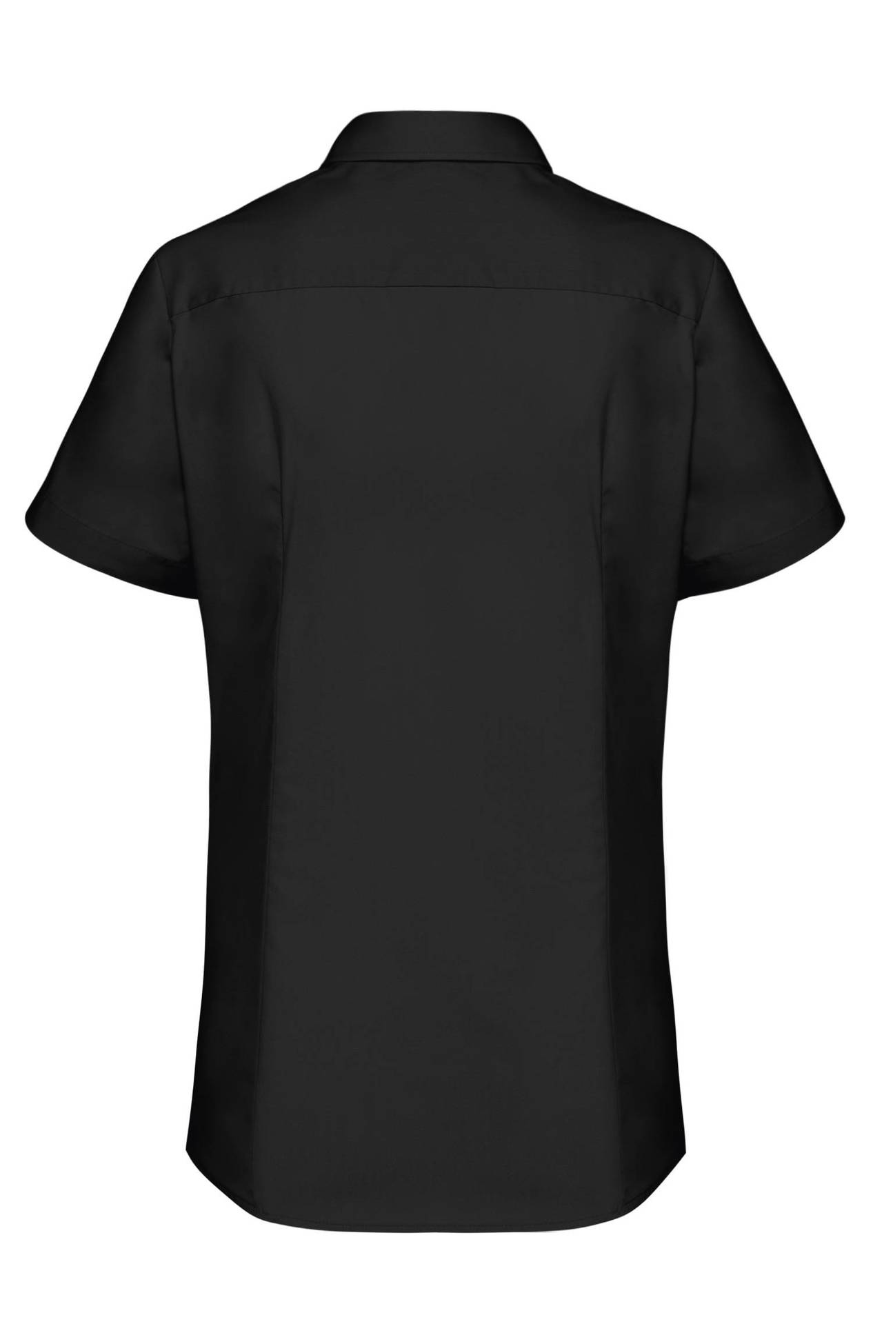 Damen Bluse Kurzarm BASIC Regular Fit schwarz 