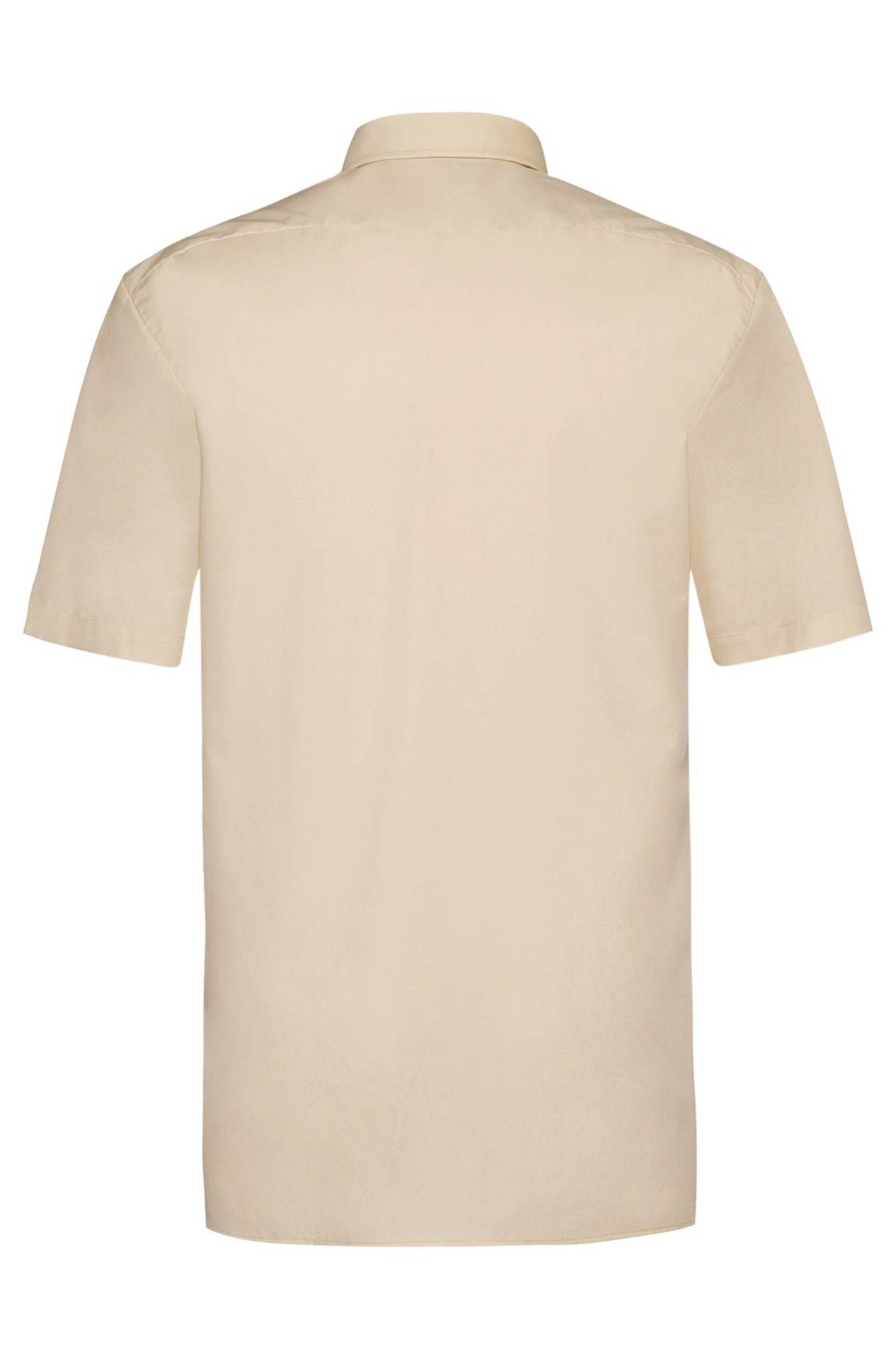 BASIC Herren Hemd Regular Fit sand kurzarm