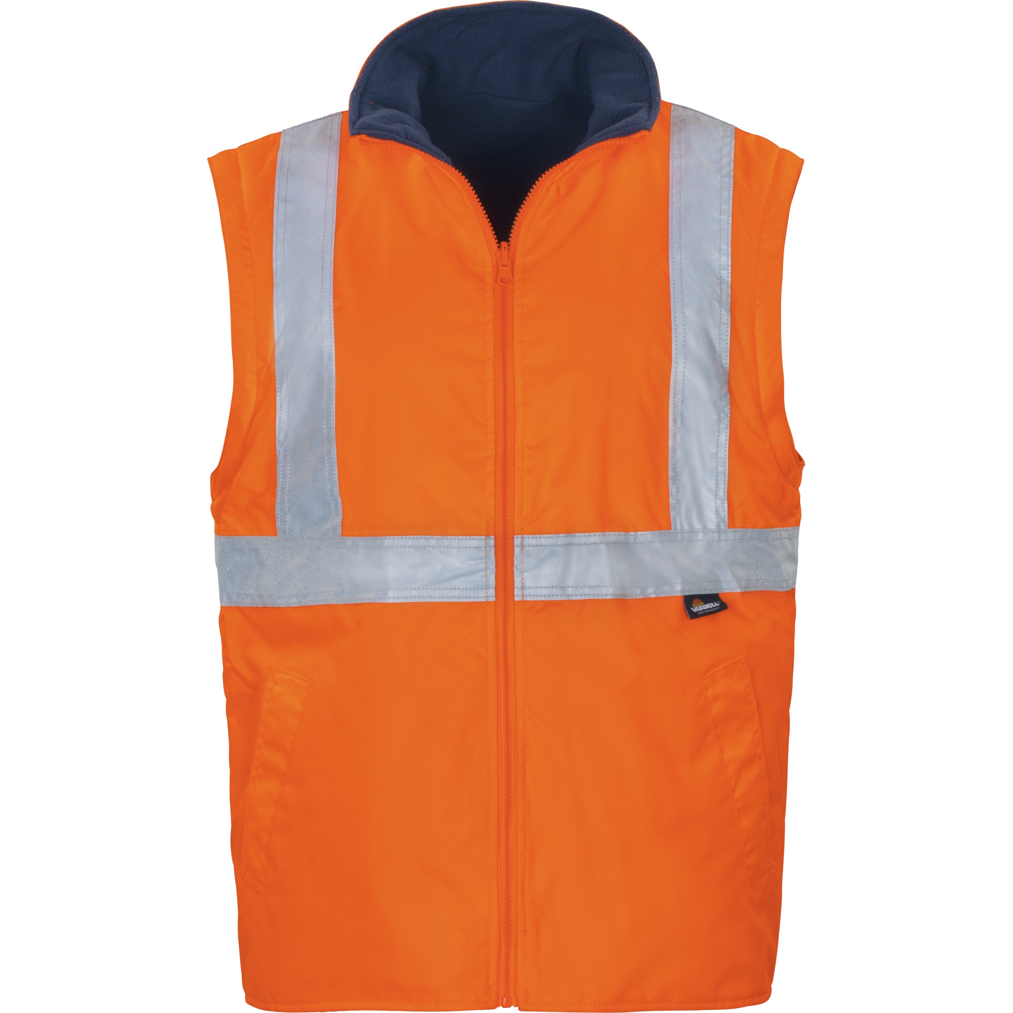 Warnschutz Kontrast Parka 5in1 leuchtorange/marine