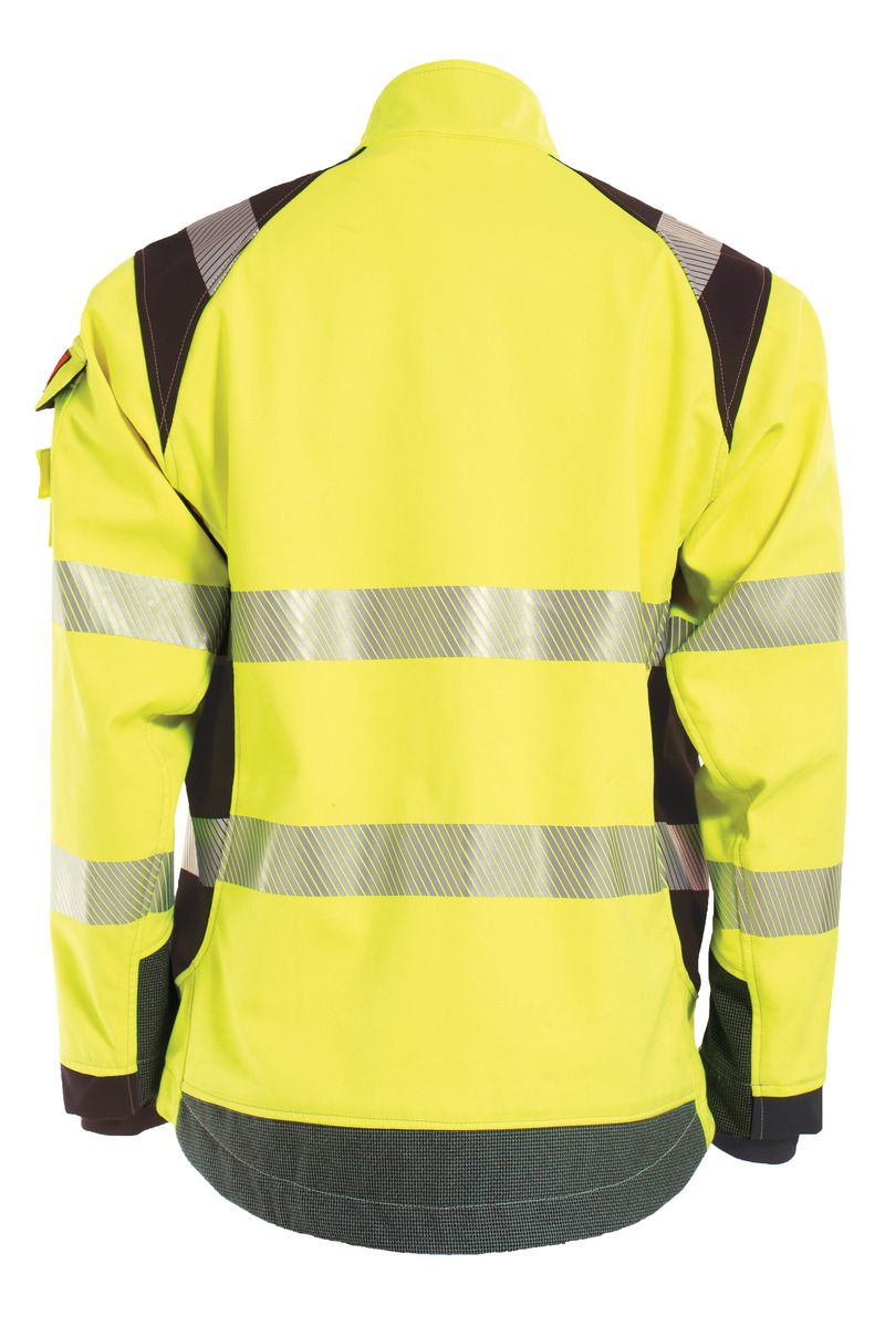 FR HI-VIS Softshell-Jacke, metallfrei, gelb