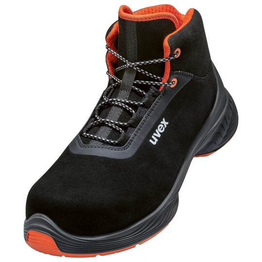 uvex 1 G2 Schnürstiefel schwarz orange S2 SRC Weite 12