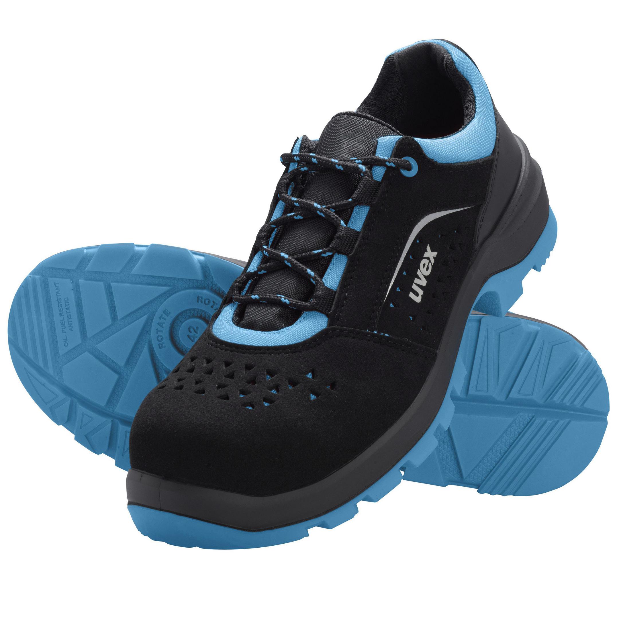 uvex 2 xenova® Sicherheitsschuh S1 Halbschuh Weite 11 schwarz/blau