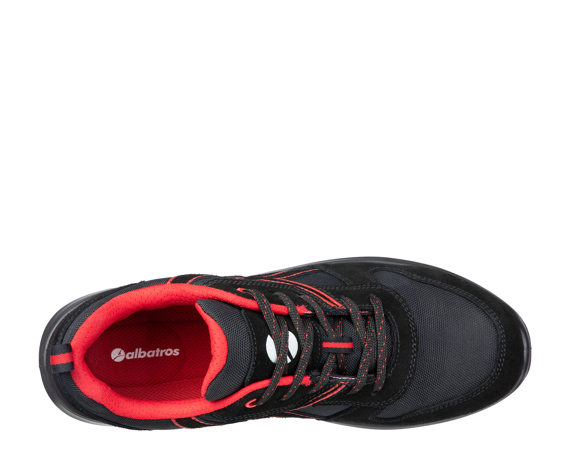 albatros® Halbschuh Dynamic Clifton Low S3 SRC schwarz-rot