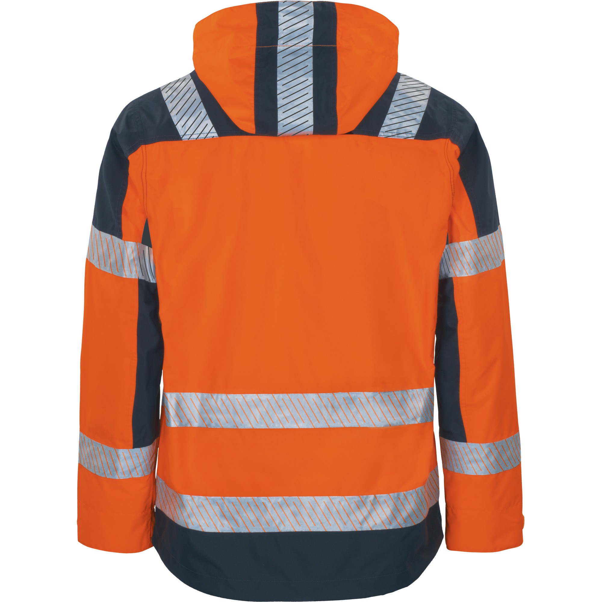 Vizwell Außenjacke leuchtorange-marine 