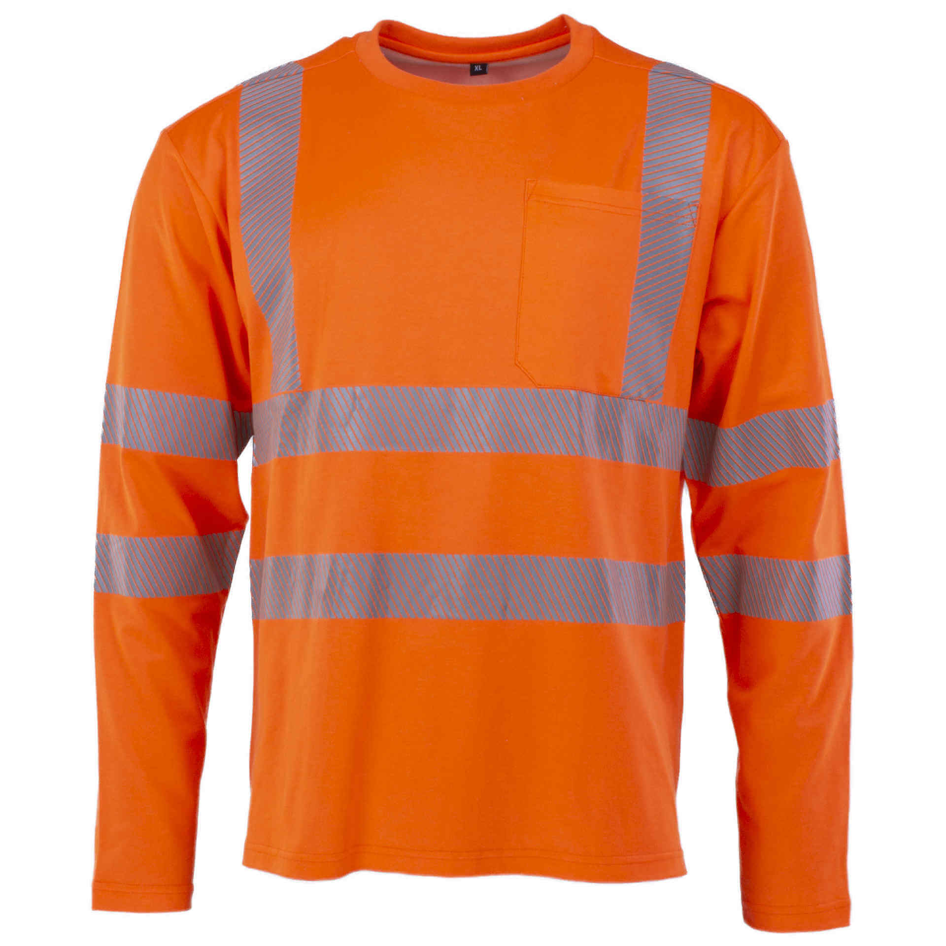 PREVENT® Premium Warnschutz Langarm-Shirt leuchtorange