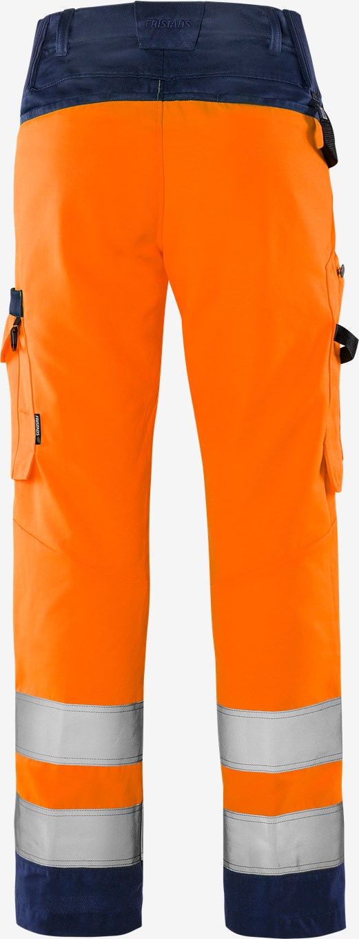  High Vis Green Hose Damen Kl. 2 2642 GPLU Warnschutz-Orange/Marine