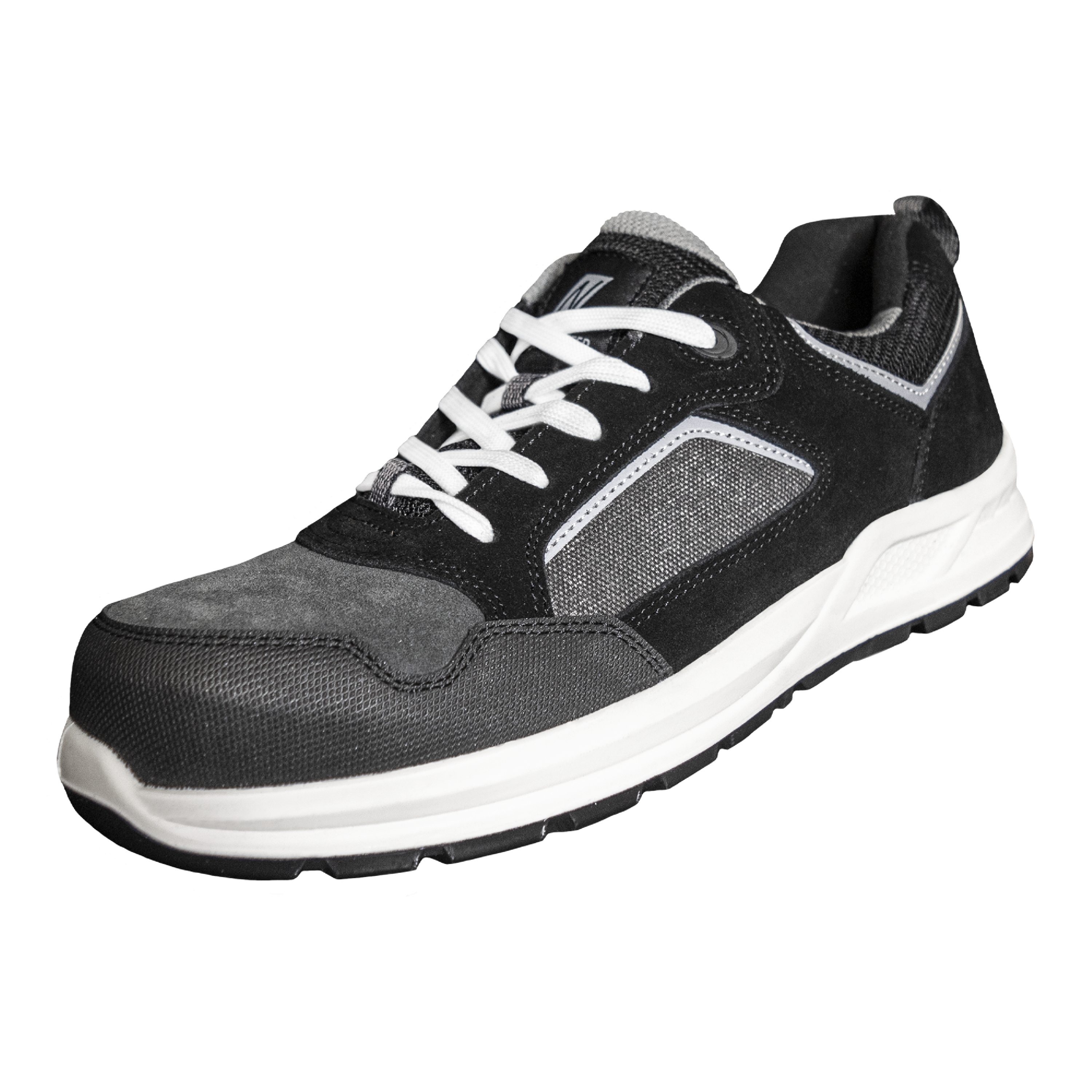 NITRAS® CLASSIC STEP S1P Sicherheitshalbschuhe grau/schwarz EN ISO 20345, EN IEC 61340-4-3, DGUV Regel 112-191