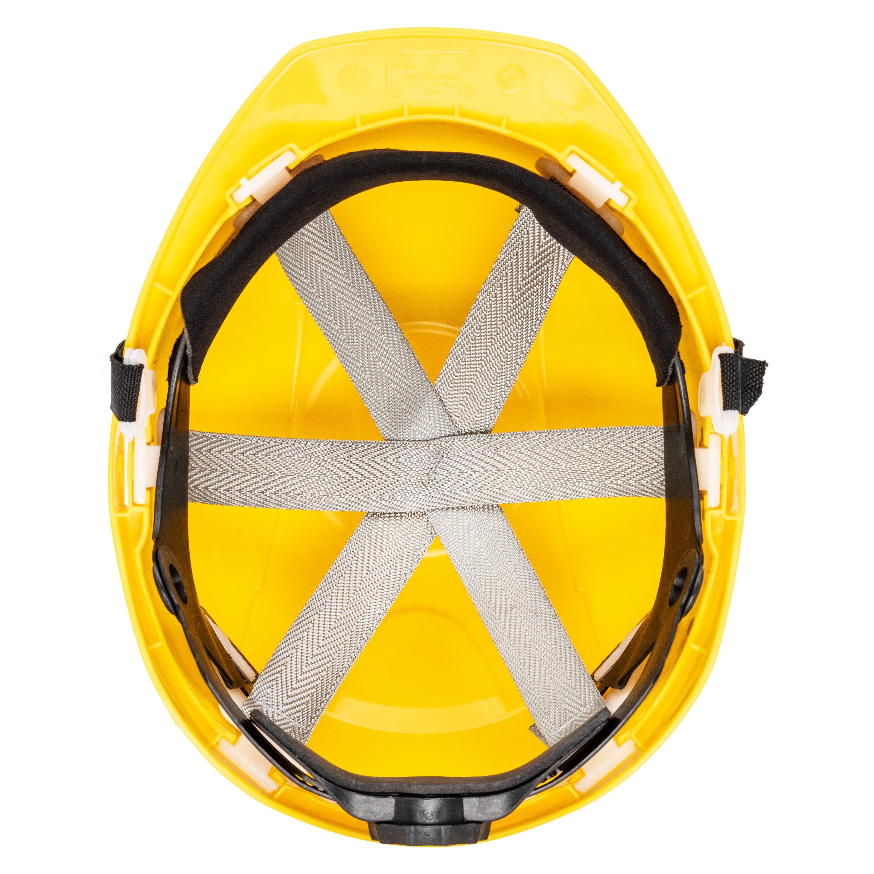NITRAS HEAD PROTECT, Industrieschutzhelm, Schale aus HDPE, gelb mit Drehradsystem