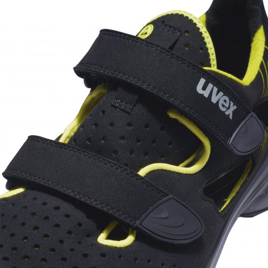 uvex 1 G2 Sandale schwarz lime S1 SRC Weite 11