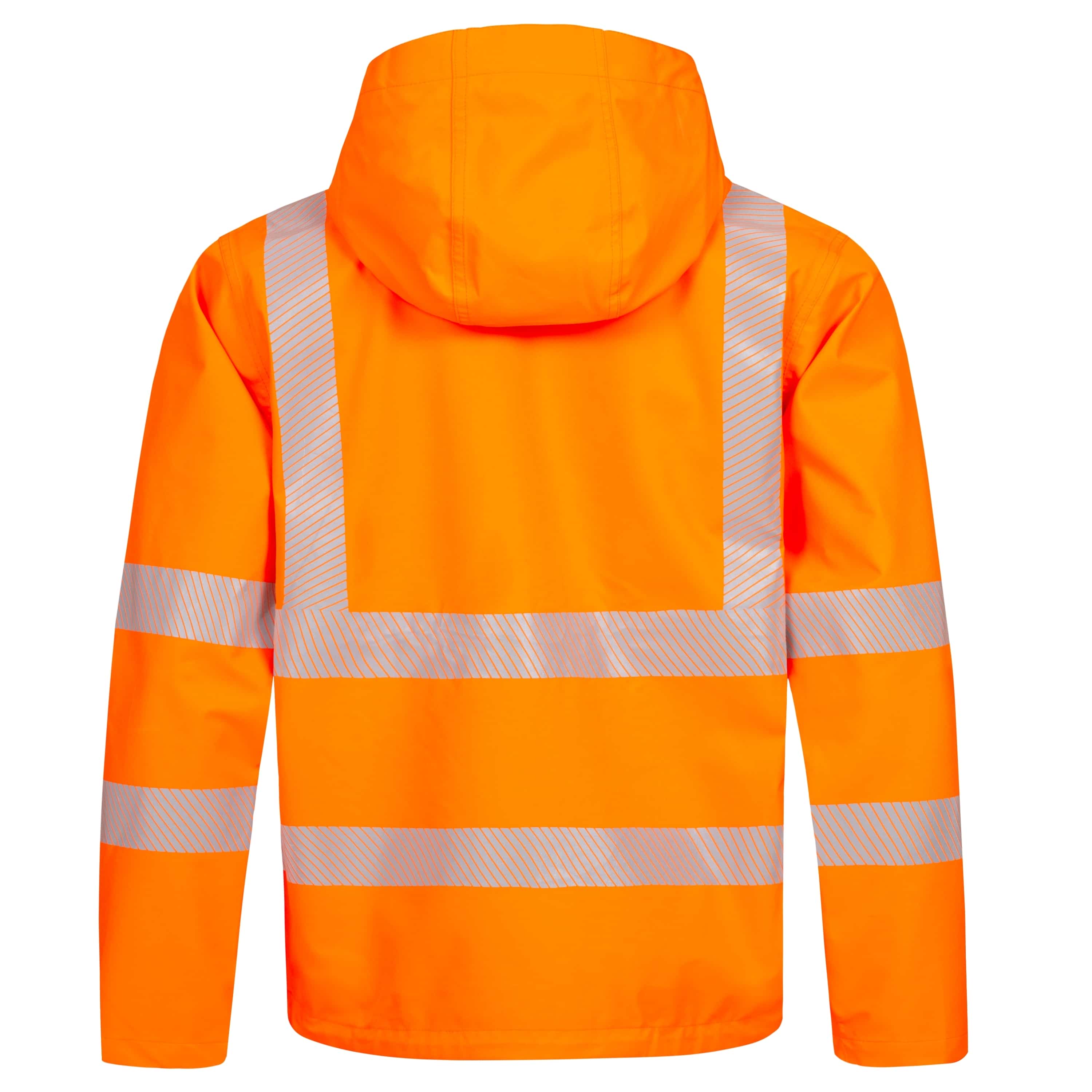 NITRAS® MOTION TEX VIZ, Warnschutz-Regenjacke, neonorange