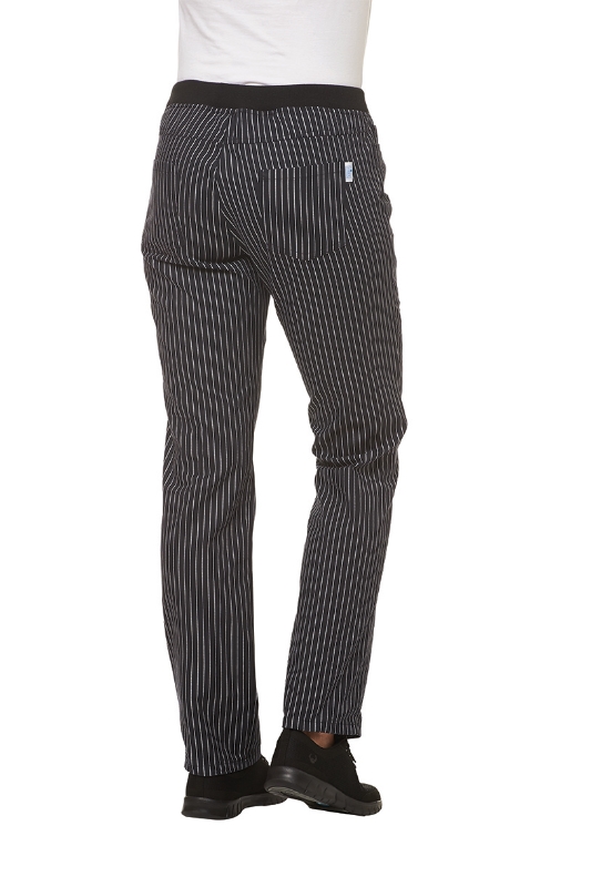 Damenhose schwarz/weiß