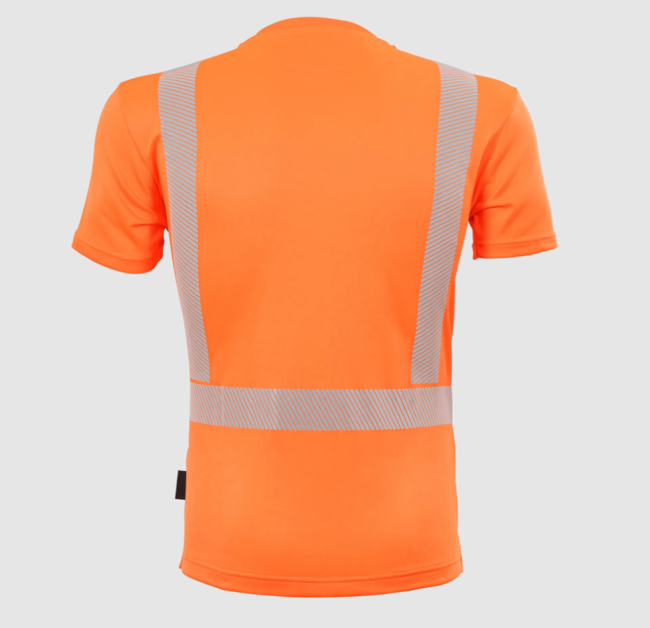 Qualitex Lyocell T-Shirt "Allround Warnschutz" mit UV-Schutz
