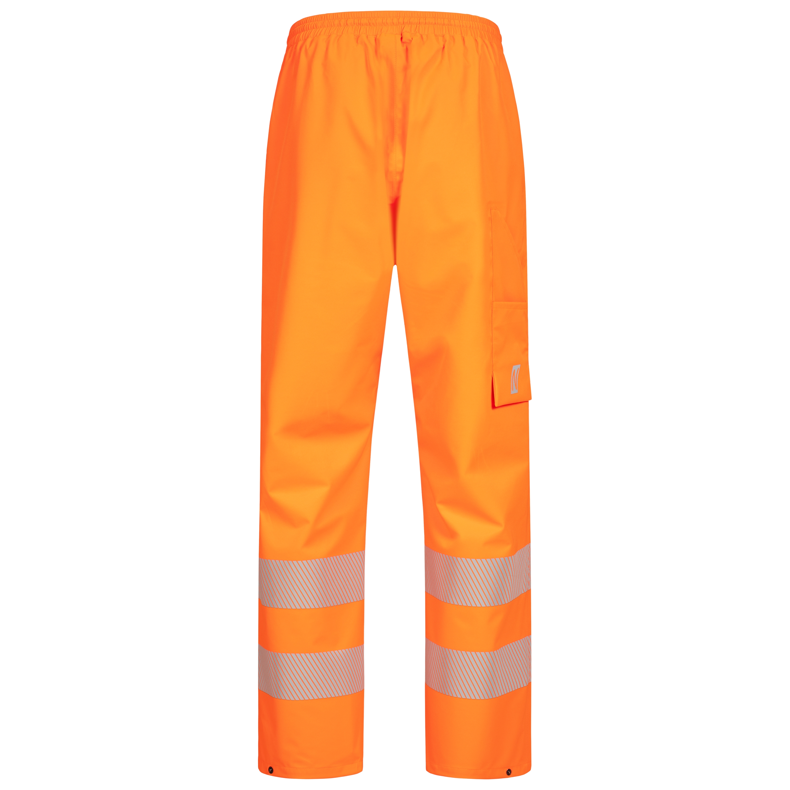NITRAS MOTION TEX VIZ PLUS, lange Warn-Regenhose, neonorange