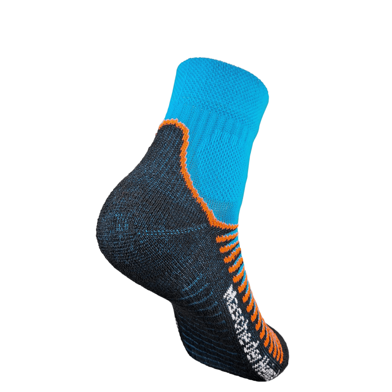 Allround Socks (Basic) azur-fluoorange, kurz