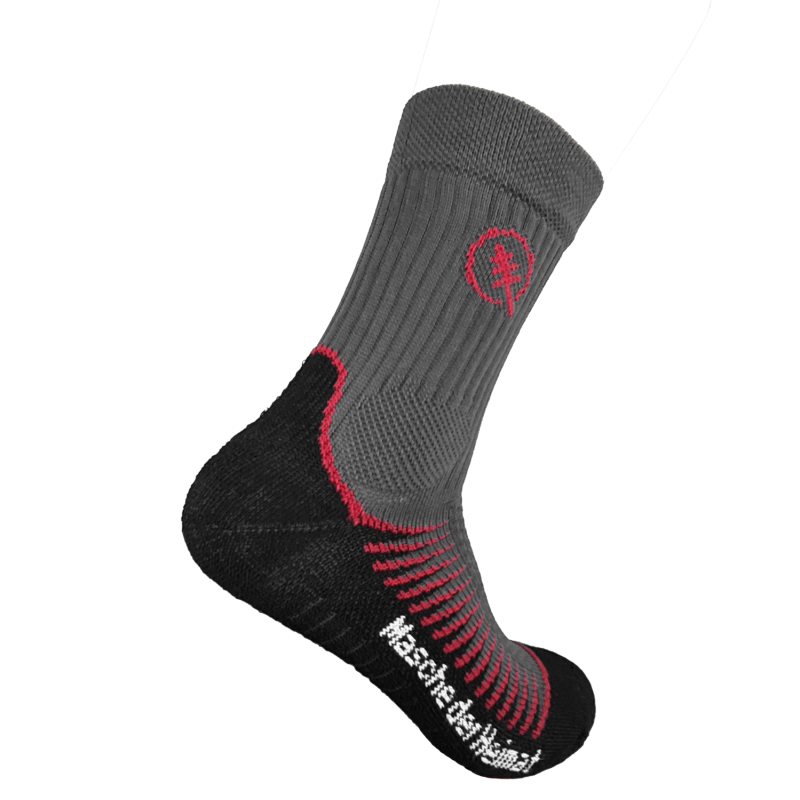 Allround Socks (Basic) anthrazit-dunkelrot kurz