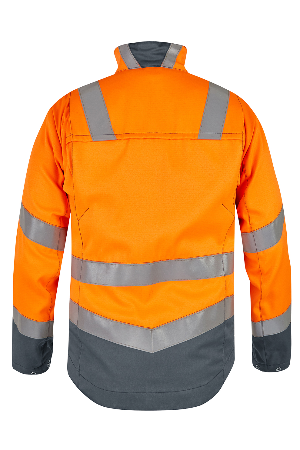 Jacke 2380 Multiseven einlagig leuchtorange/grau