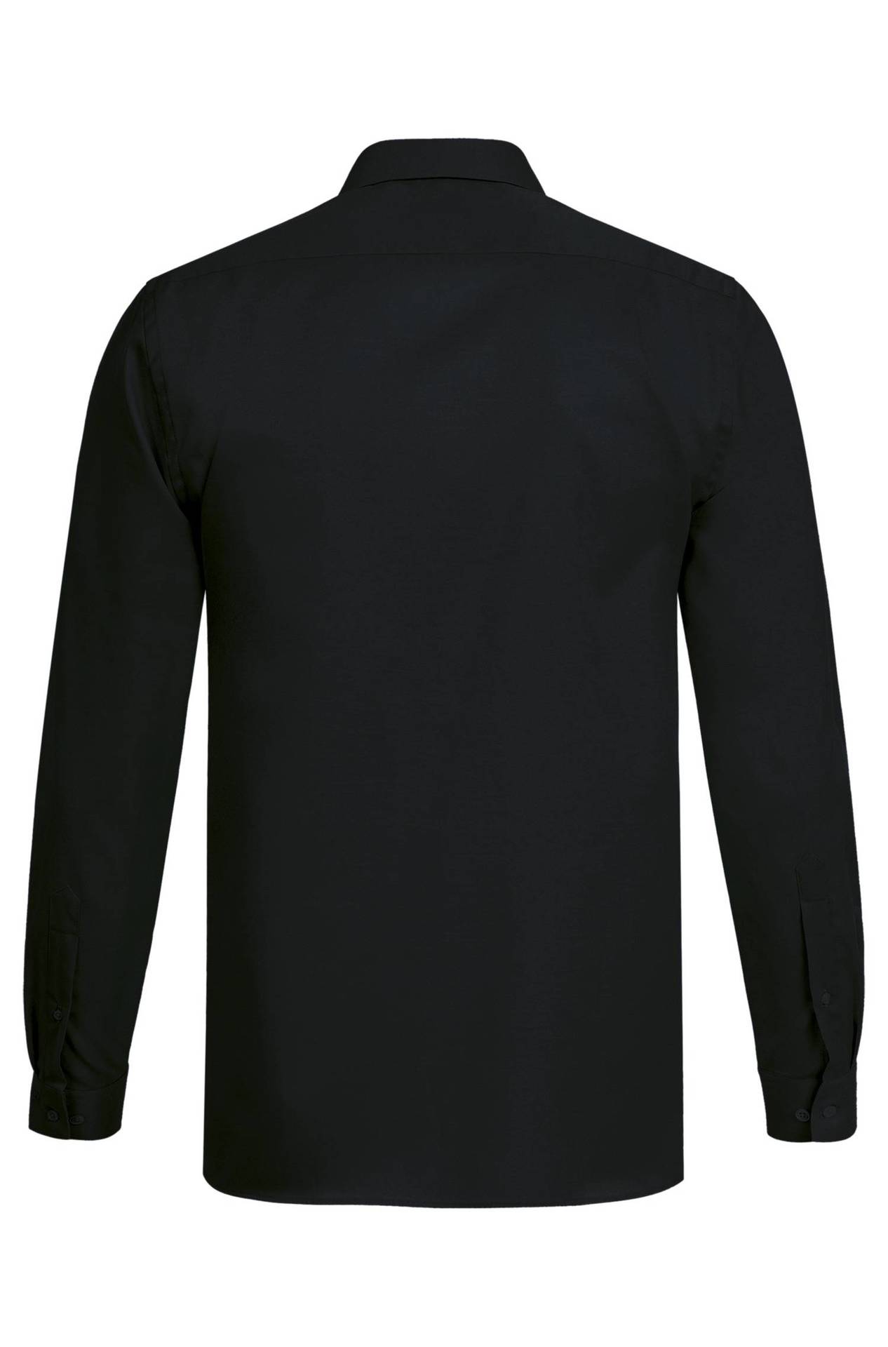 Greiff Herren-Hemd, 1/1-Arm, Regular Fit, Modern 37.5, schwarz