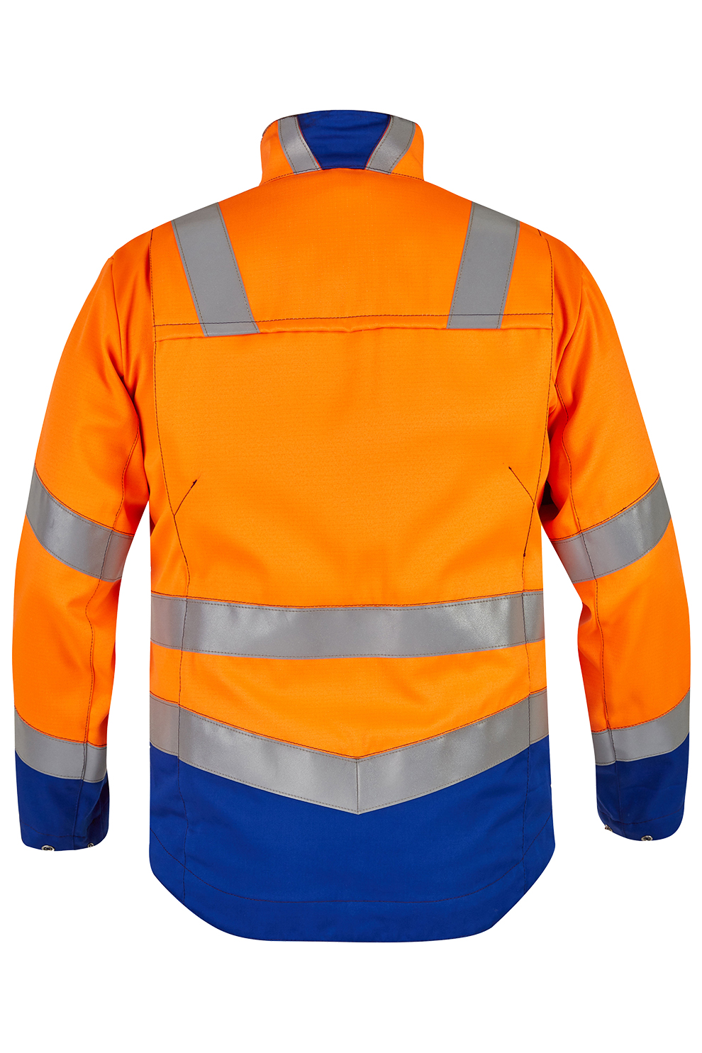 Jacke 2380 Multiseven einlagig leuchtorange/kornblau