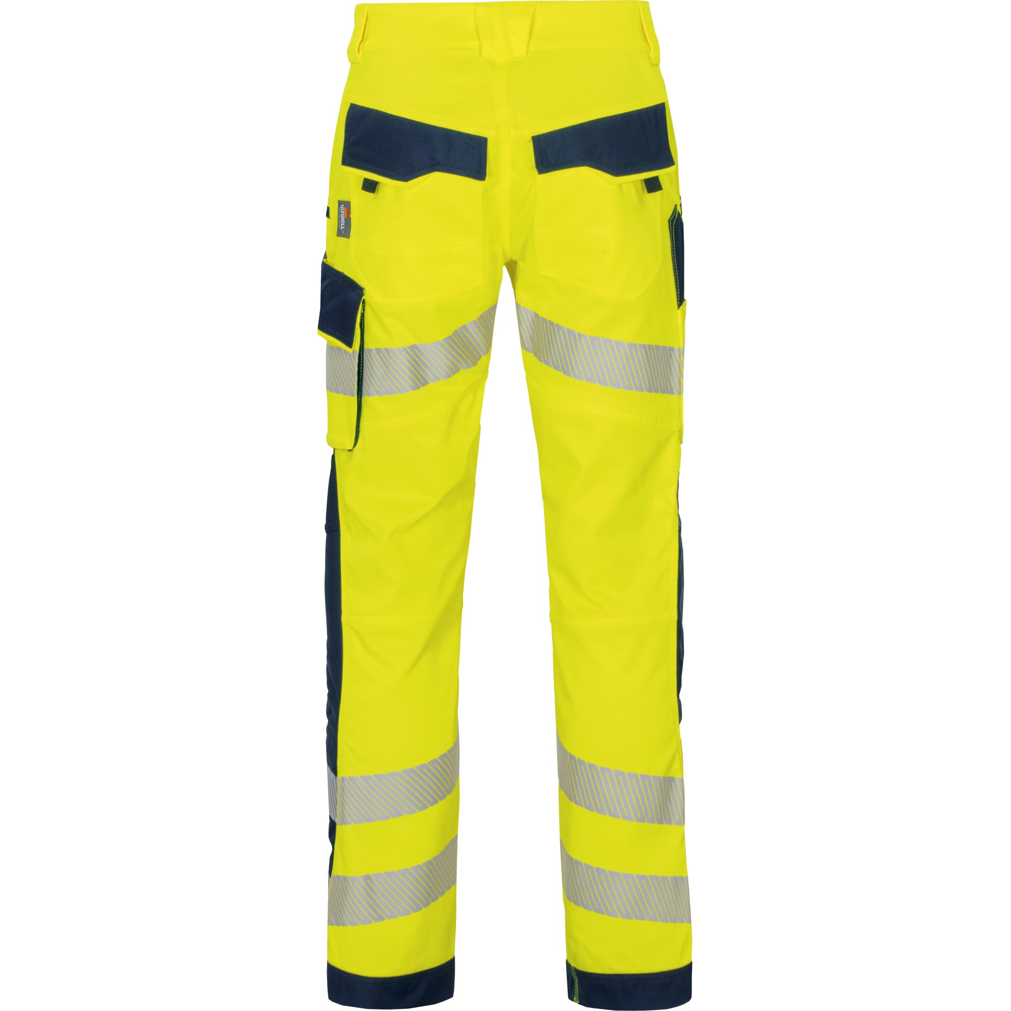 Vizwell Flex HiVis Bundhose leuchtgelb-marine