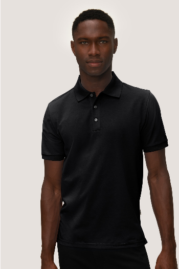 Poloshirt Cotton-Tec schwarz
