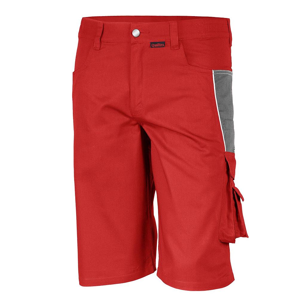 Qualitex Shorts PRO MG245 rot/grau