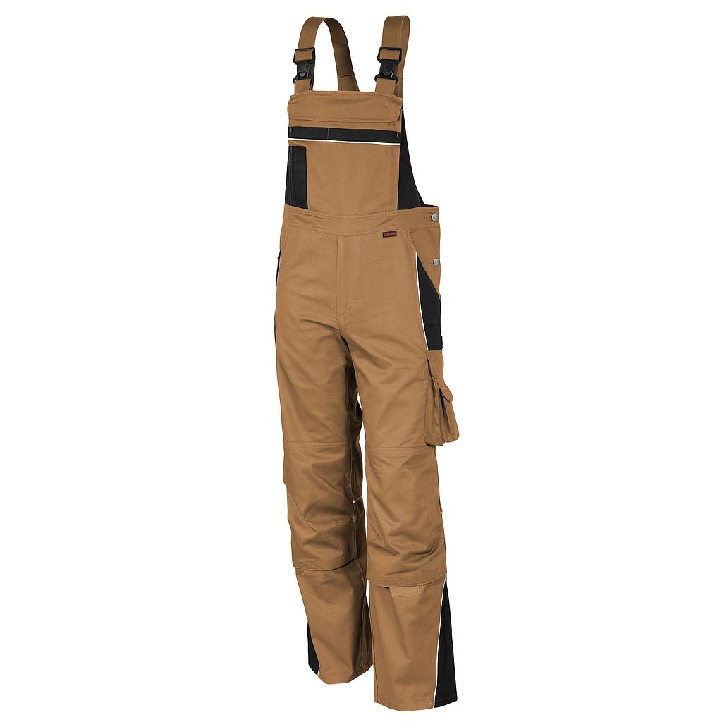 Qualitex Pro Latzhose MG 245g khaki/schwarz