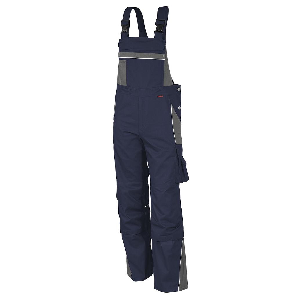 Qualitex Pro Latzhose MG 245g marine/grau