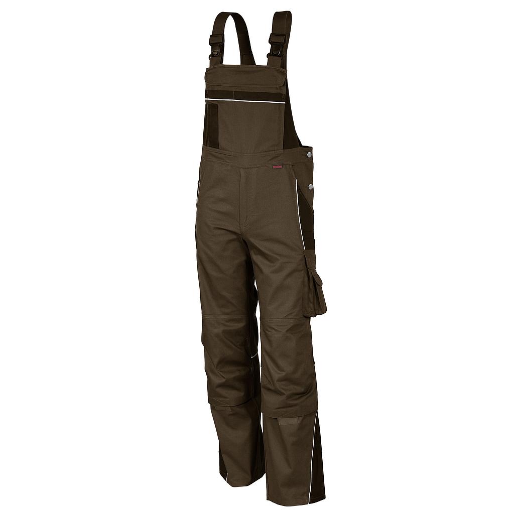 Qualitex Pro Latzhose MG 245g hasselnuss/kastanie