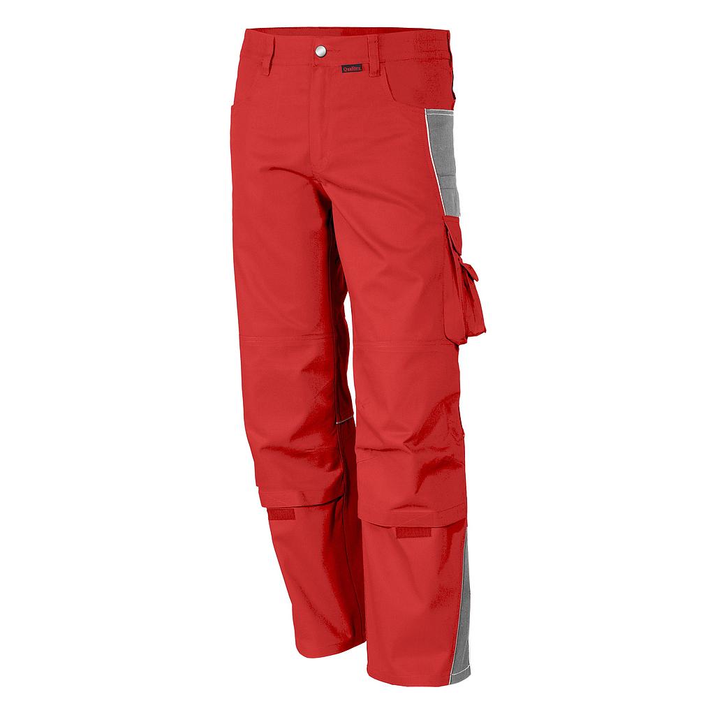 Qualitex Pro Bundhose MG 245g rot/grau