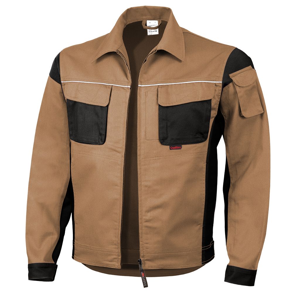 Qualitex Pro Bundjacke MG 245g khaki/schwarz