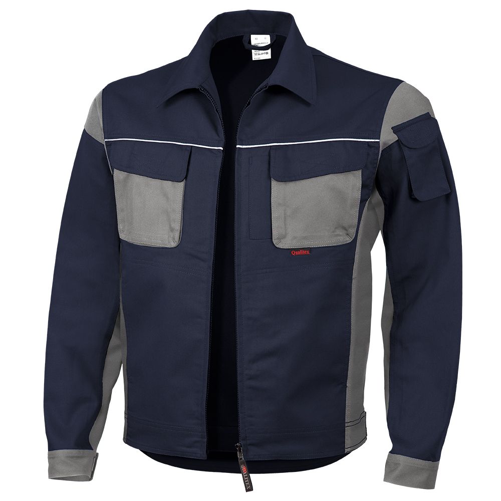 Qualitex Pro Bundjacke MG 245g marine/grau