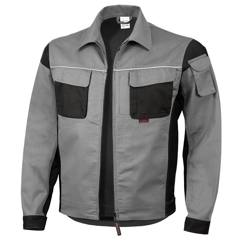 Qualitex Pro Bundjacke MG 245g grau/schwarz