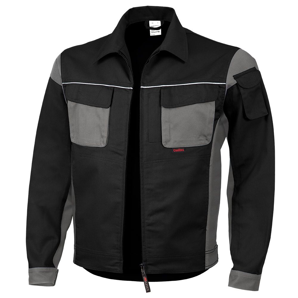 Qualitex Pro Bundjacke MG 245g schwarz/grau