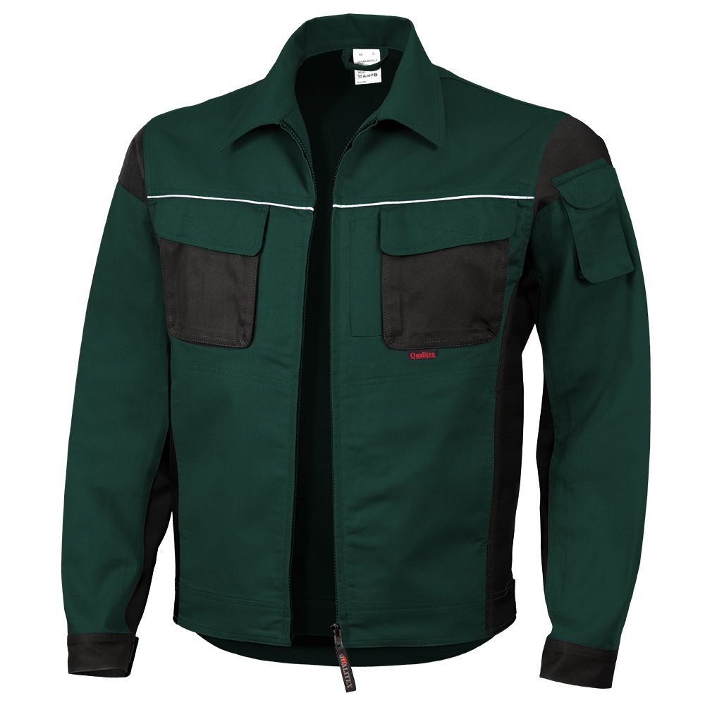 Qualitex Pro Bundjacke MG 245g grün/schwarz