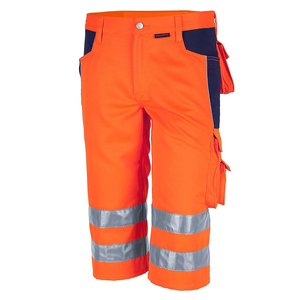 Qualitex Warnschutz-Shorts PRO orange/marine