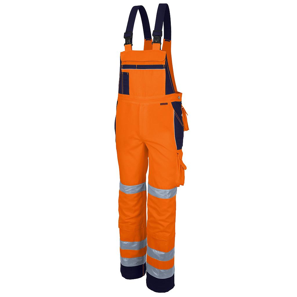 Qualitex Pro WS Latzhose MG 245g warnorange/marine