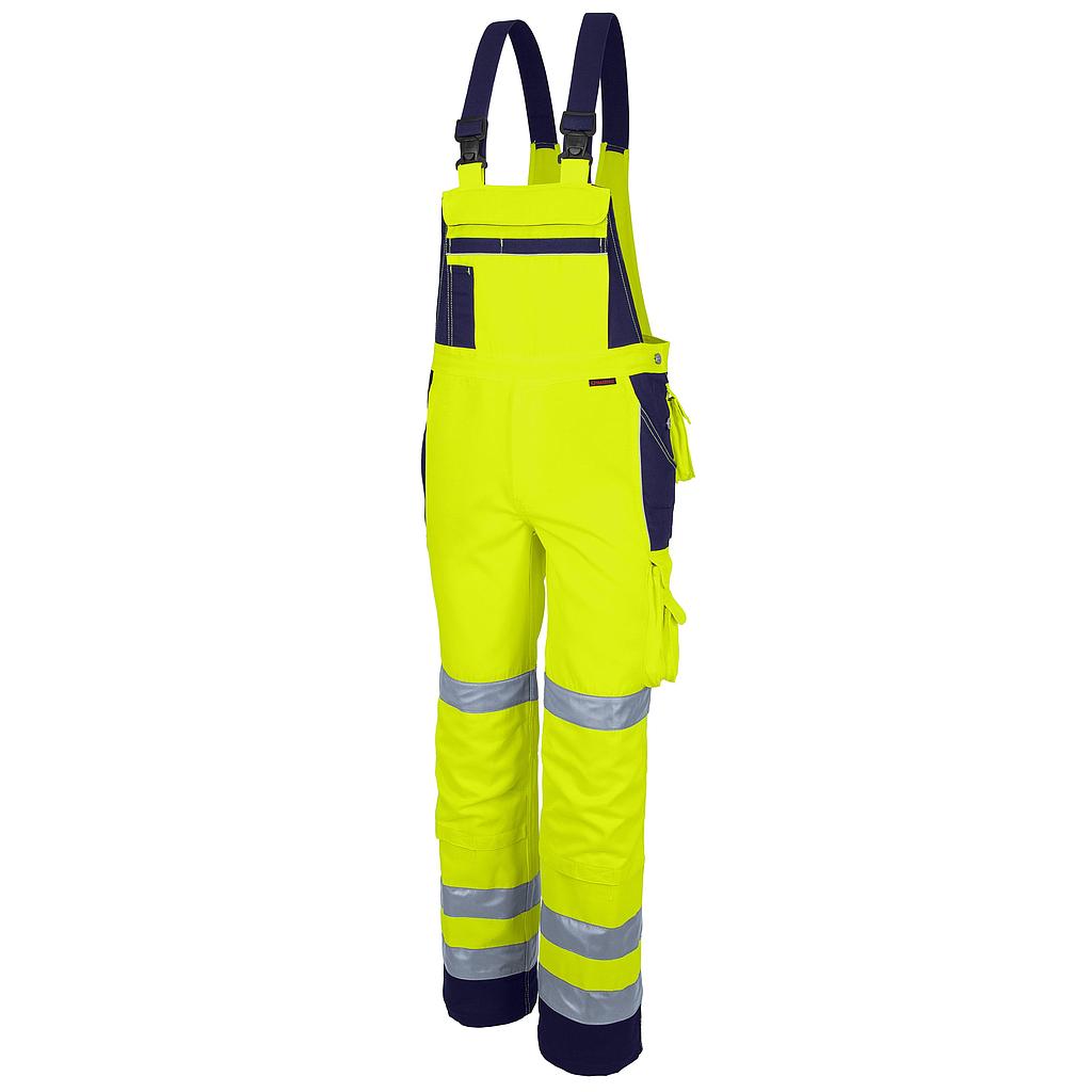 Qualitex Pro WS Latzhose MG 245g warngelb/marine