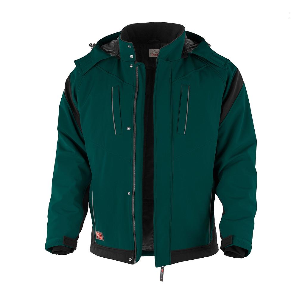 Qualitex Pro Winter Softshelljacke grün/schwarz