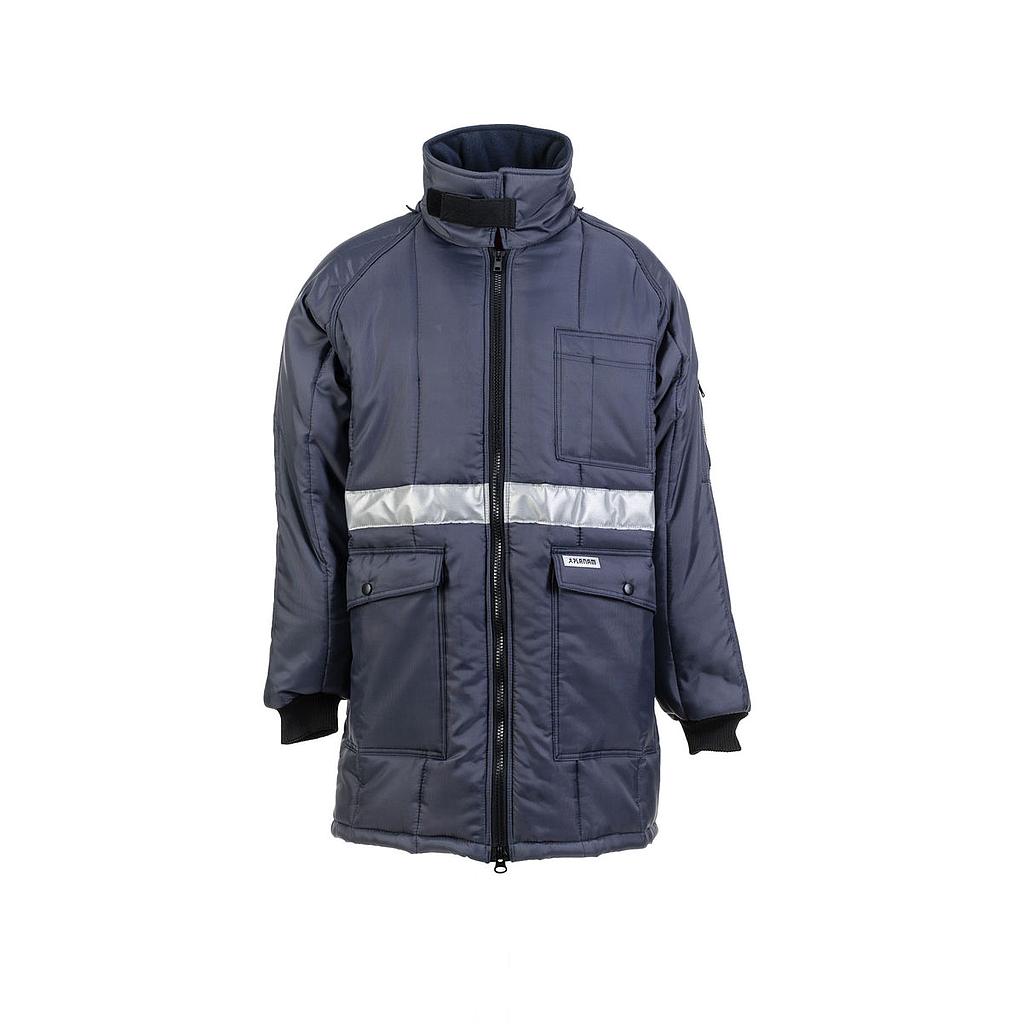 Planam Kühl-/Gefrierhaus Kühlhaus Parka marine, Innenfutter rot